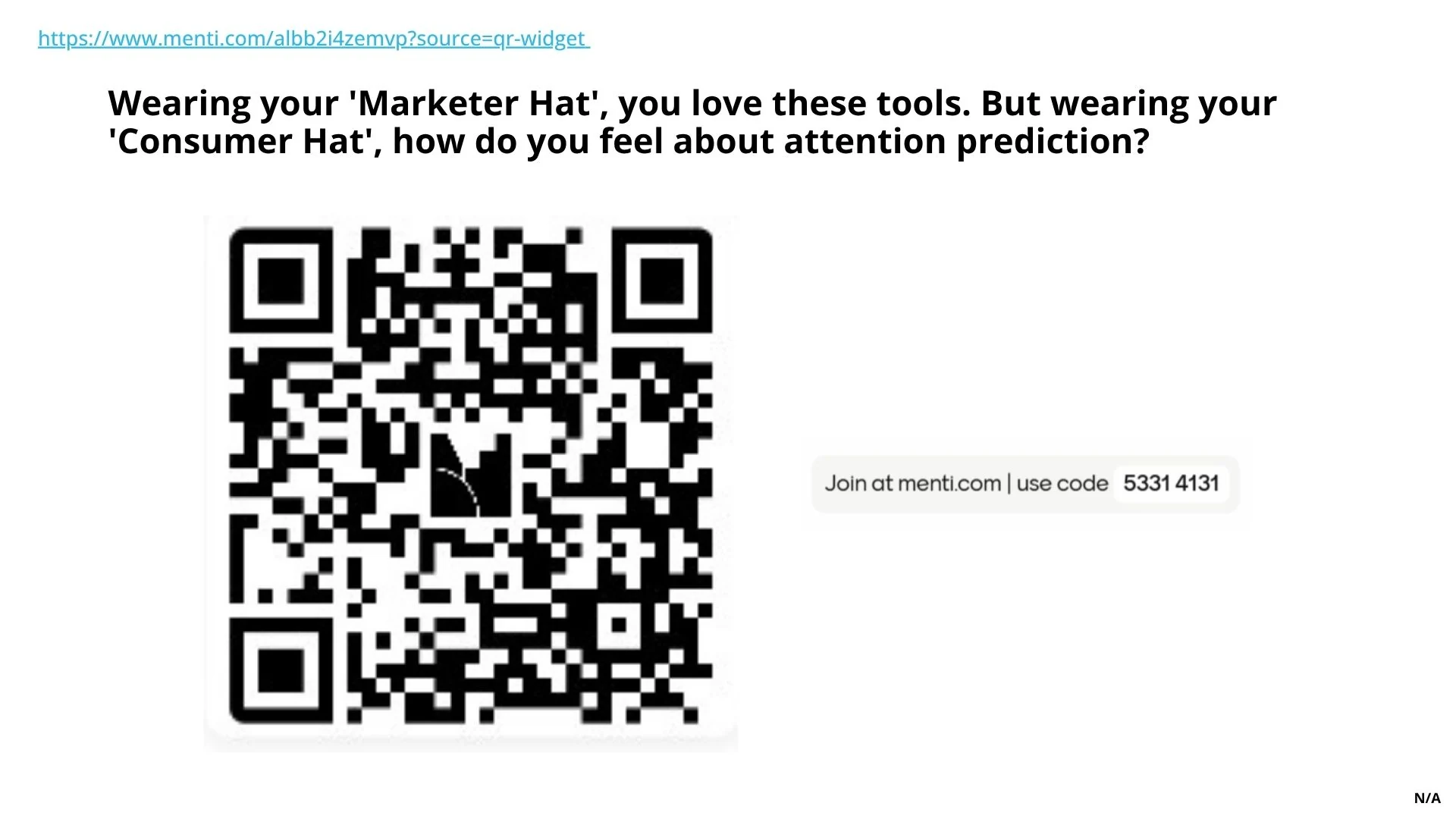 Slide 44 - Poll QR Code