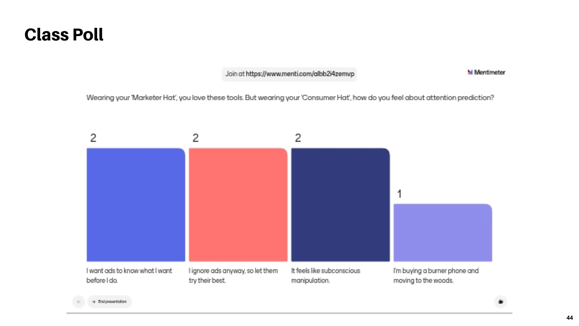 Slide 45 - Poll